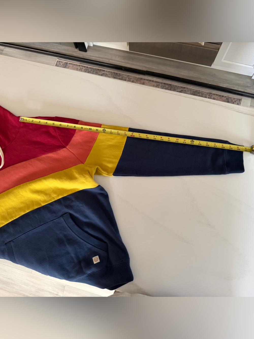 Marine Layer Retro Men's Archive Colorblock Hoodie Medium - Picture 7 of 8